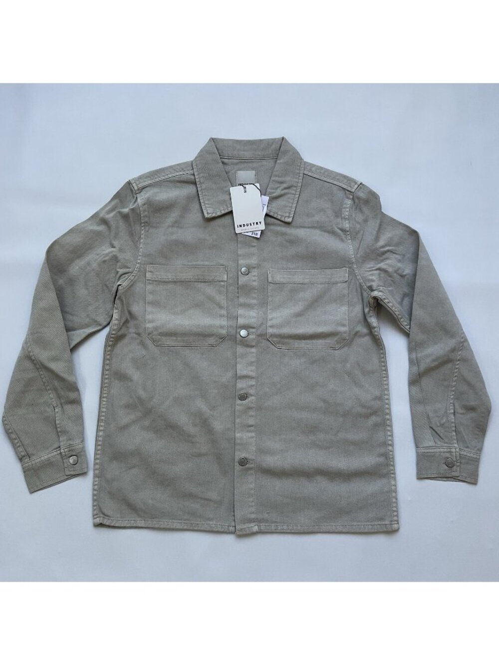 $78 Industry Republic Clothing Men’s Denim Jacket In Taupe Button Down Size S